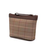 Vintage Check Canvas Clutch
